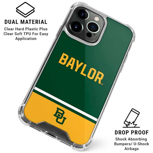 Baylor University BU Split iPhone 16 Pro Clear Case